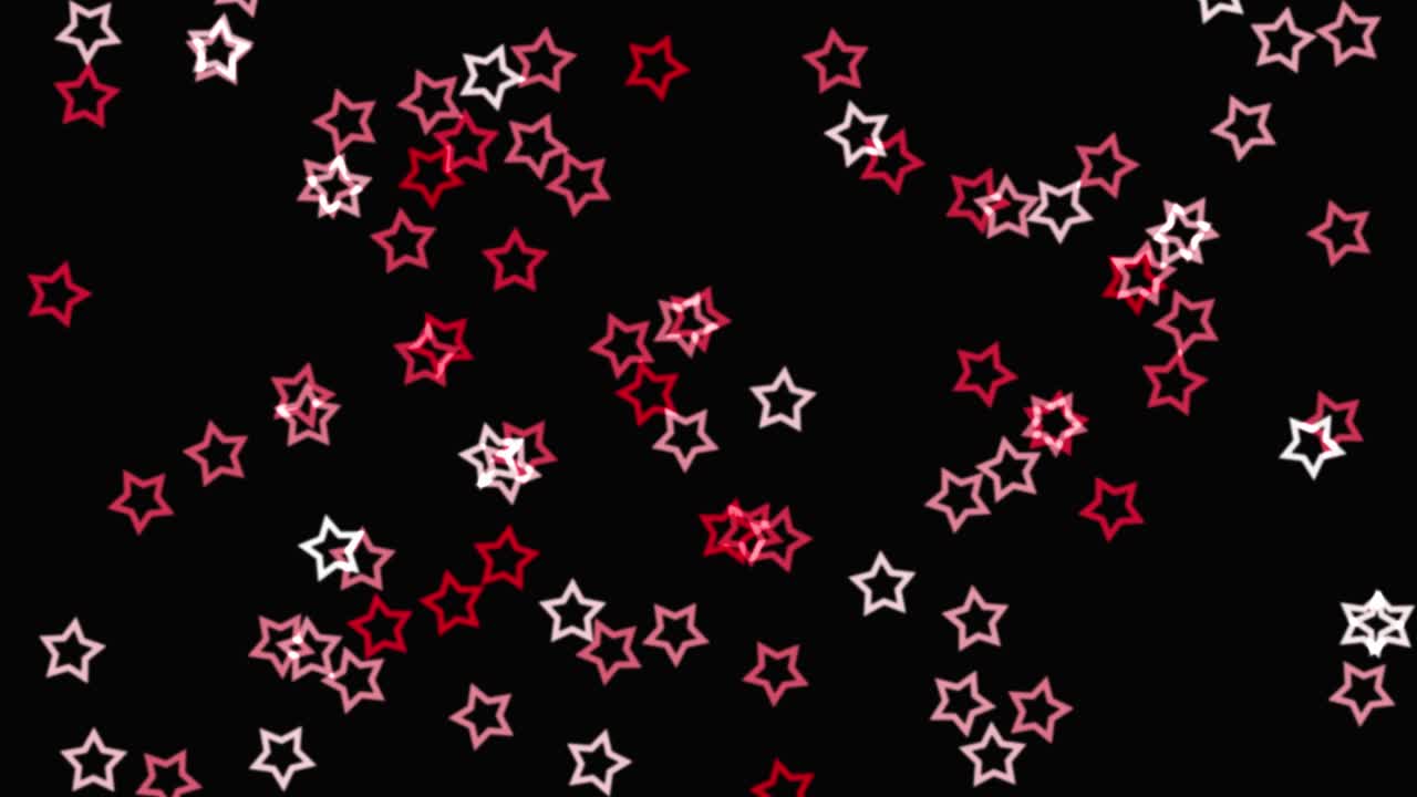 animación de partículas de estrellas brillantes gráficos de movimiento