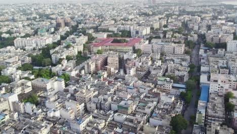 Aerial-video-of-developed-city-looks-like-concrete-jungle