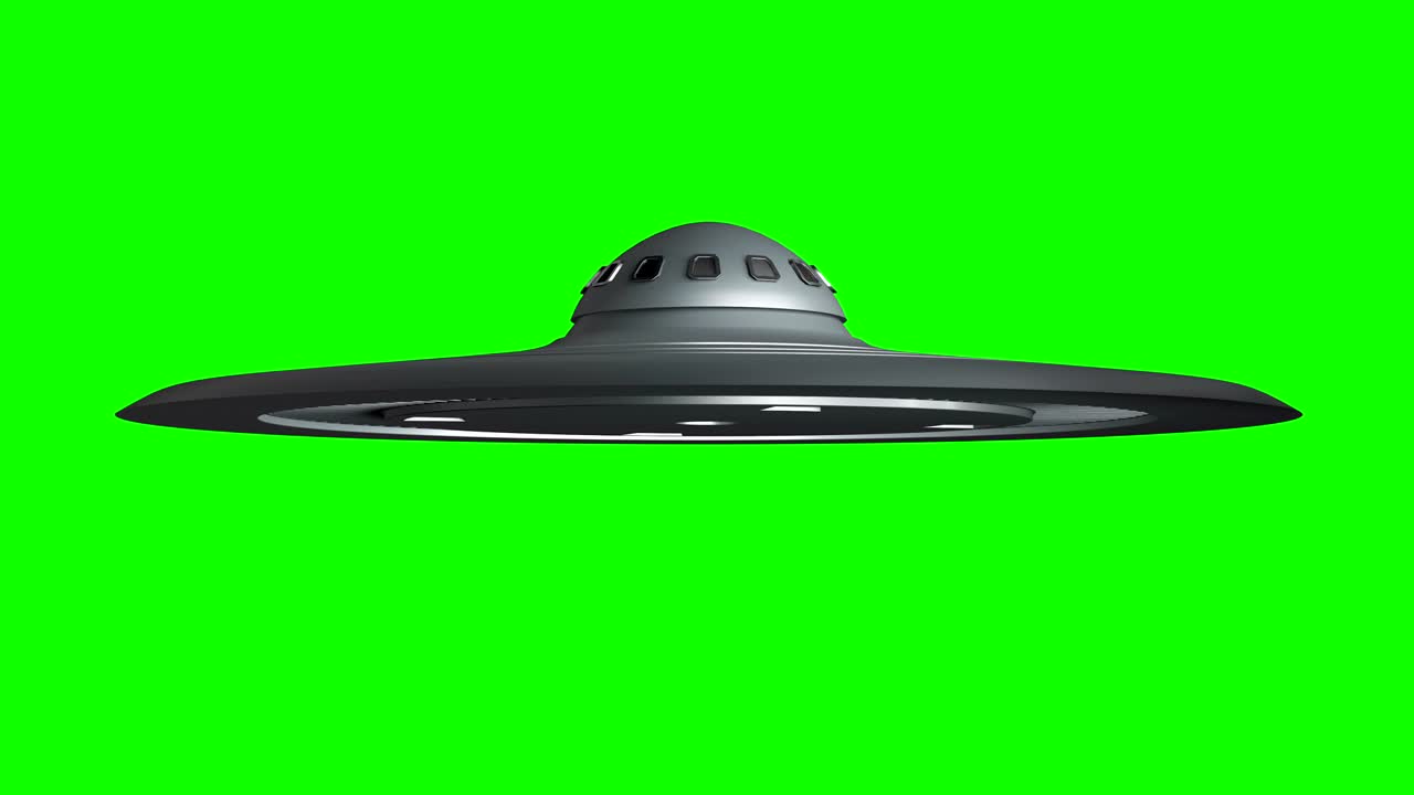 Svevende metallisk UFO