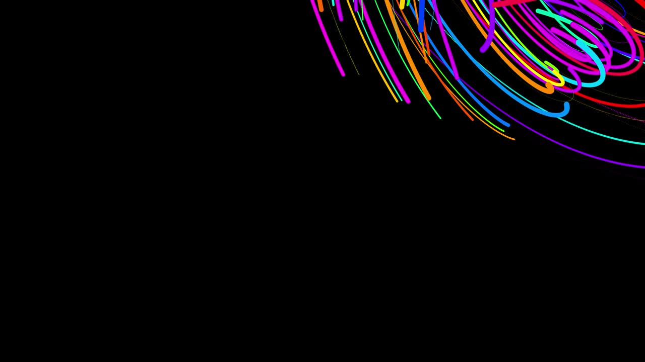 líneas de color o rayas girando en espiral vuelan a lo largo de la trayectoria giratoria. diseño de movimiento bg de partículas que forman líneas o senderos, hélice y estructuras abstractas. render 3d