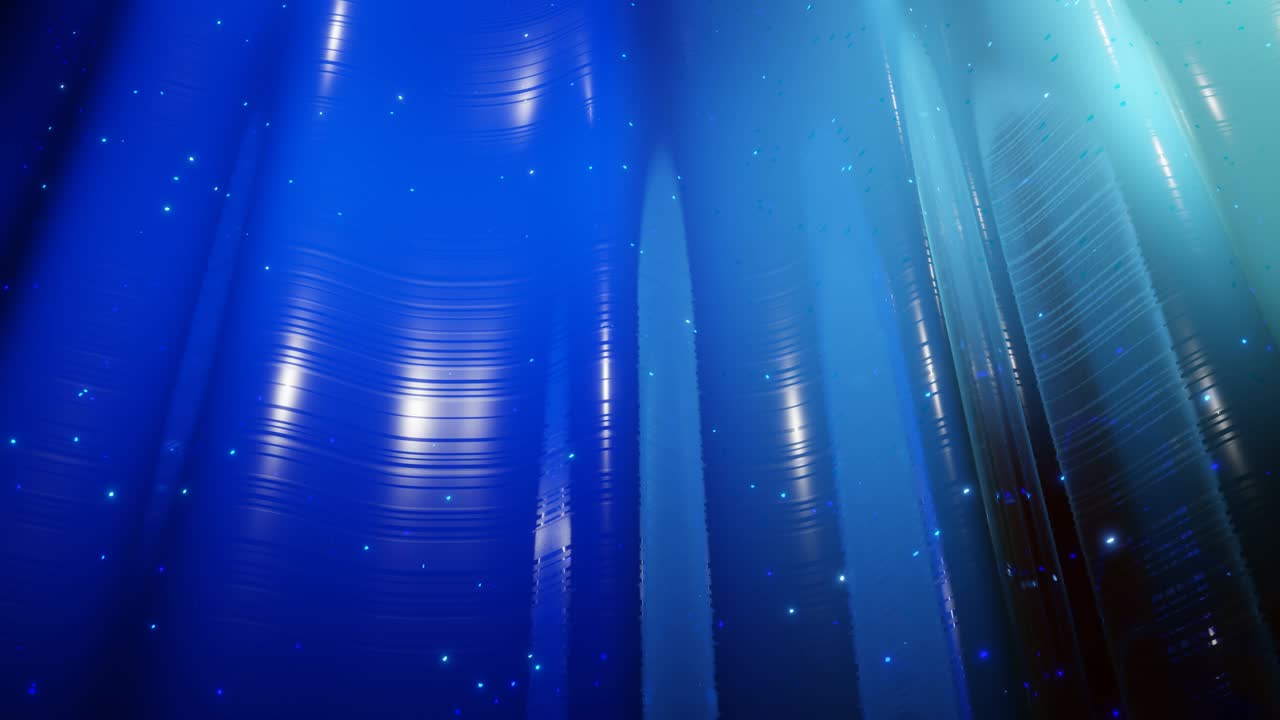 아름다운 파동, 밝은 반이는 빛, 밝은 색 gradient와 함께 추상적인 3d 표면. 파동은 빛나는 반이는 아주 반이는, 반이는 표면에서 실행됩니다. 4k 루프 애니메이션.