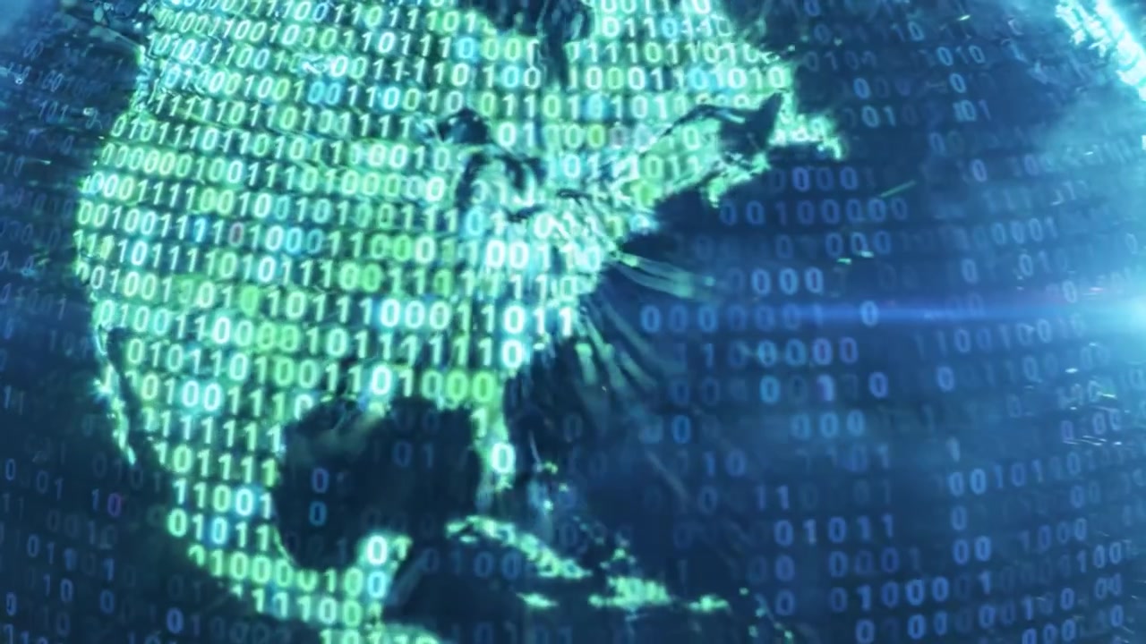 A Stunning Visual Journey Through a Digital World: Explore the Vibrant Connectivity and Data Flow Surrounding Our Planet as It Spins on an Electronic Axis