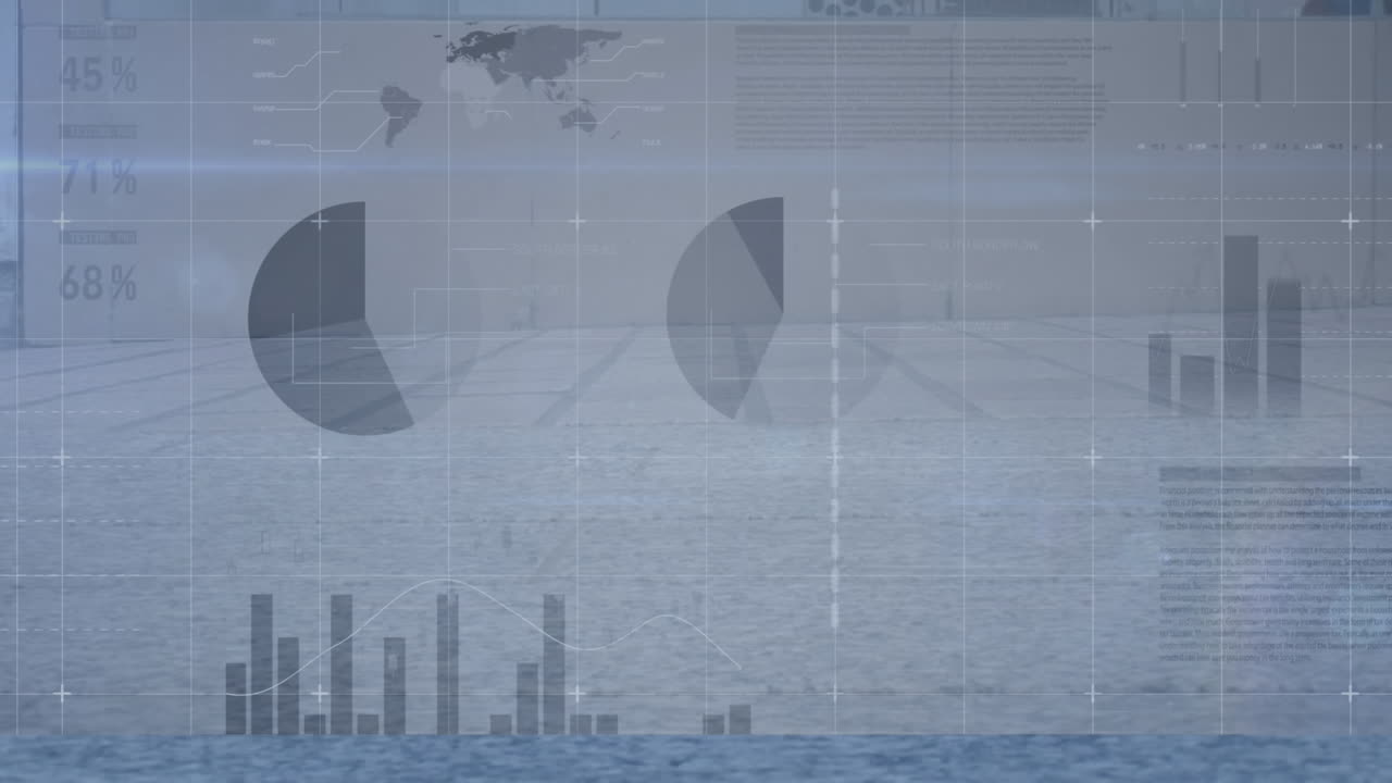 거리를  ⁇ 고 있는 다양한 사람들을 대상으로 금융 데이터 처리의 애니메이션