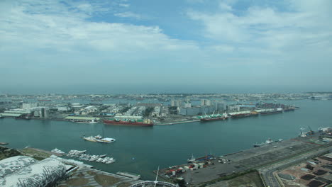 daytime timelapse of a harbour in taiwan