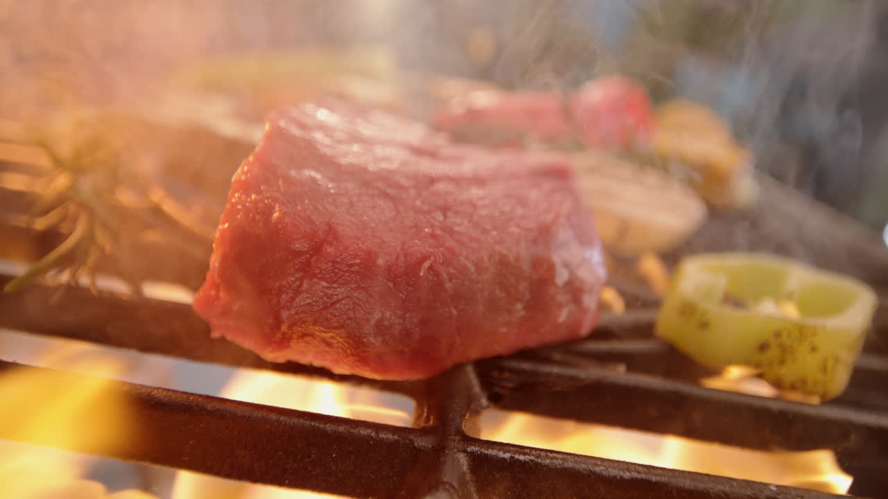 구운 고기와 야채