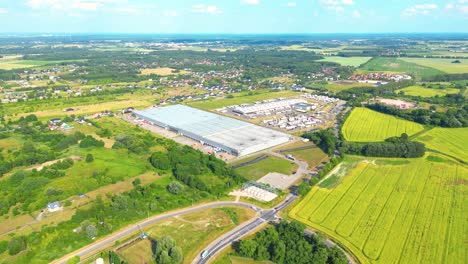 Aerial-view-of-goods-warehouse