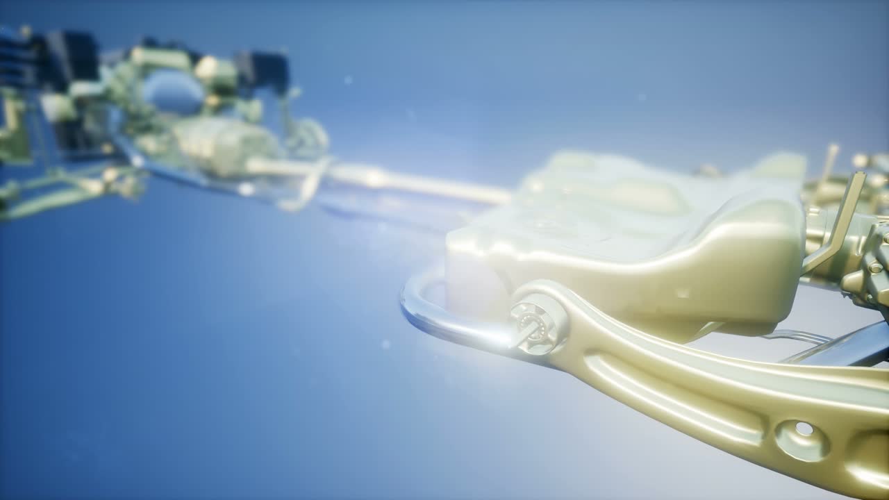 motores de automóviles detallados y otras piezas