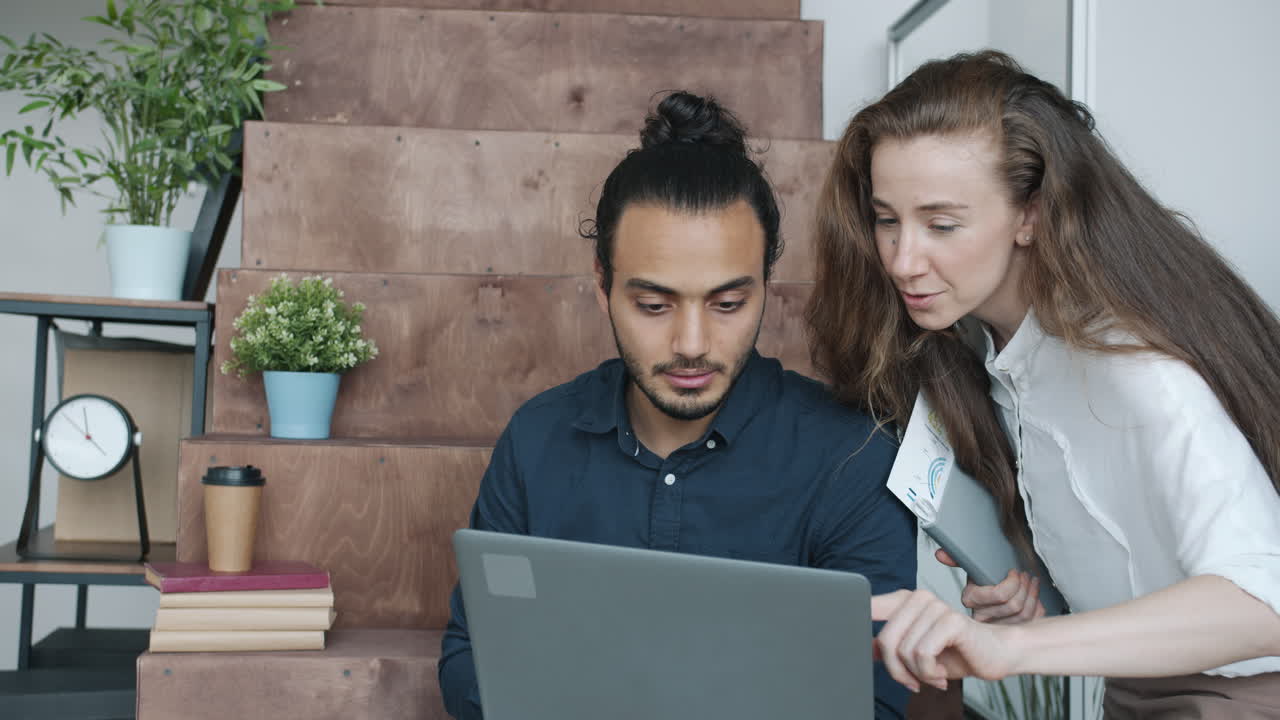 Business Meeting on Laptop