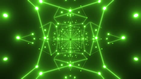 glowing green tunnel visual effects