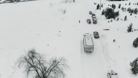 emergency response in snowy rural area