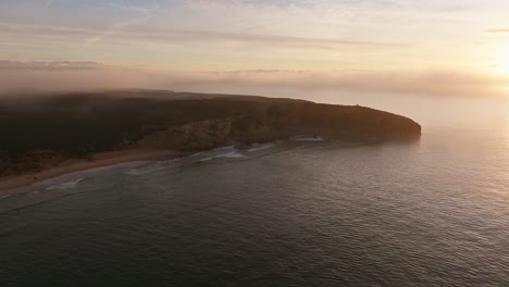 The-scenic-coastline-of-Algarve,-Portugal,-seen-from-drone-in-4k