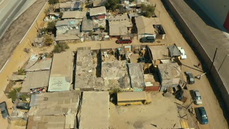 landscape rural city tijuana mexico aerial view houses