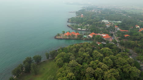 verfolgung in der küstenregion banten in der nähe von cilegon indonesien 4k 60fps