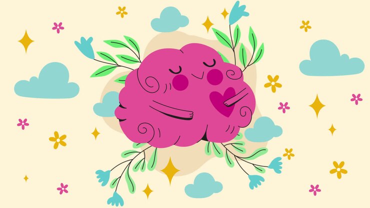 Motion Graphic of Flat illustration for world mental health day awareness