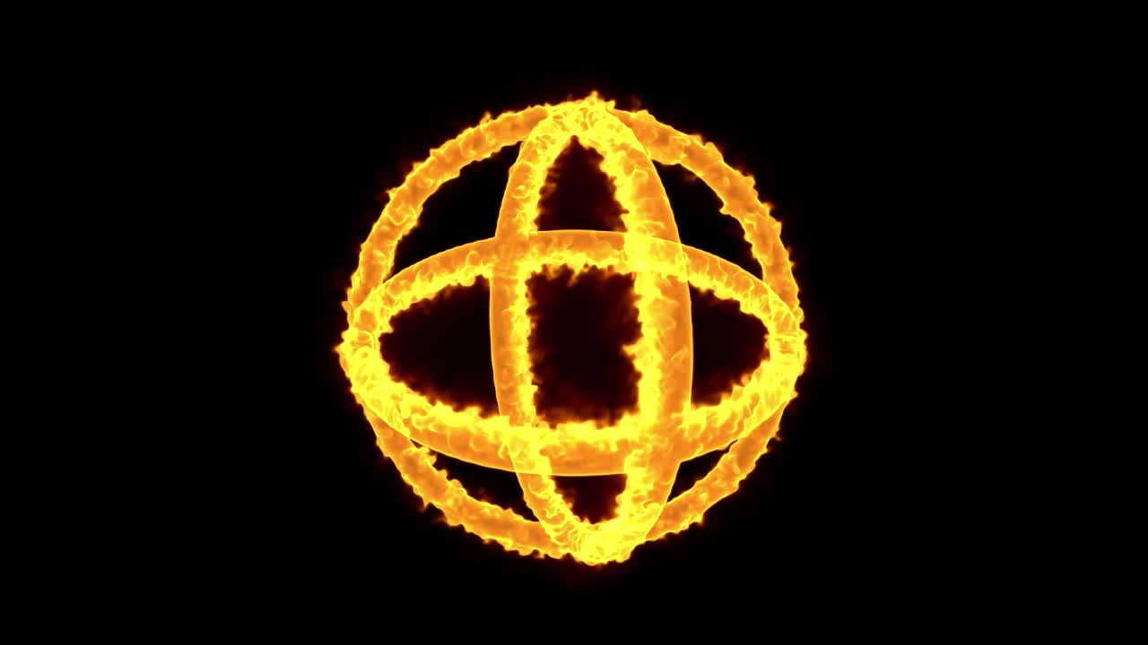 anillos de fuego ardiendo