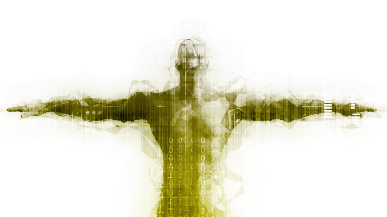 현대 디지털 개념으로서의 기술 배경 추상