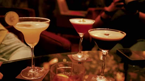 colorful cocktails on a table in bangkok