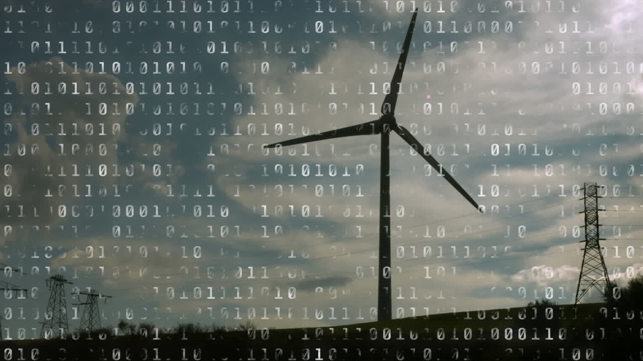 Wind turbine and binary coding