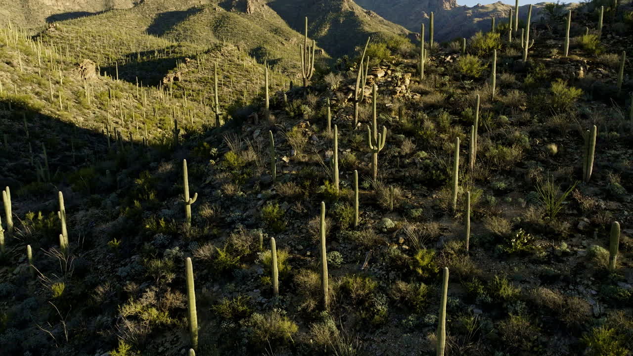imágenes de drones de mal humor con sombras dramáticas en el suelo del valle