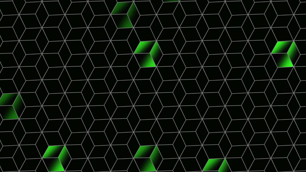 Motion cubes with abstract background 3