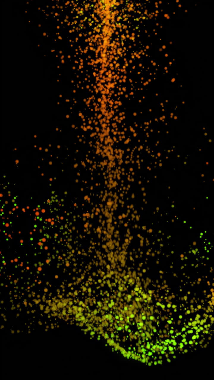 explosión de partículas abstractas