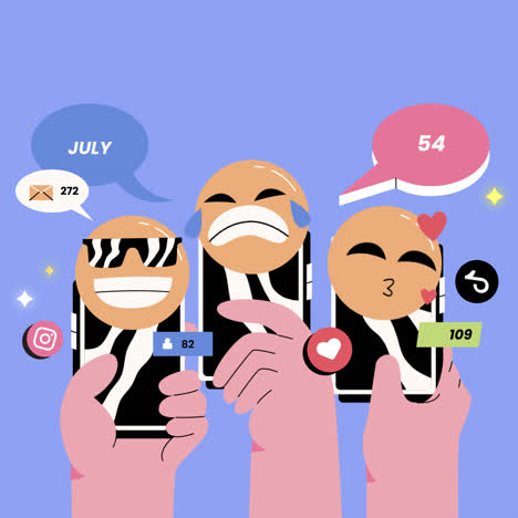 social media engagement illustration