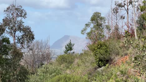 Views of Muizenberg mountains in Cape Town, South Africa