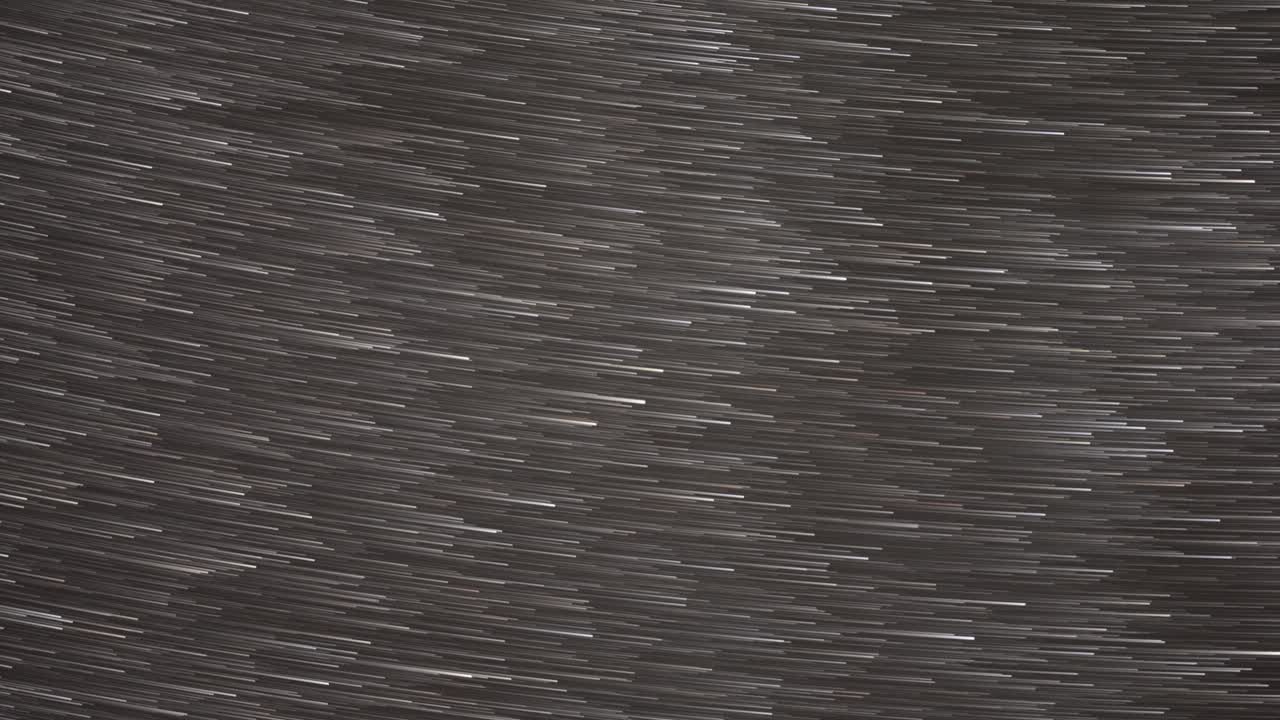 Star trails create and abstract pattern in the night sky