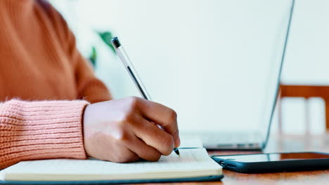 Typing-on-laptop,-woman-hands