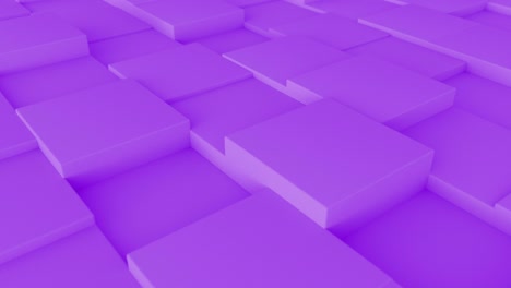 3d abstract purple cube geometric backgrounf. 4k animation loop footage.