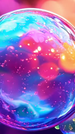 a bunch of colorful bubbles floating in the air. the bubbles are of different sizes and colors, creating a vibrant and playful atmosphere. concept of joy and wonder