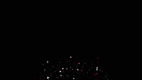 confetti explosion on green screen