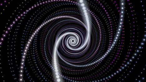 animación futurista con objeto de rayas de partículas en cámara lenta, 4096x2304 bucle 4k