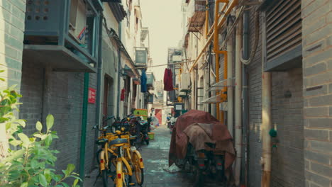 narrow alley in a chinese city