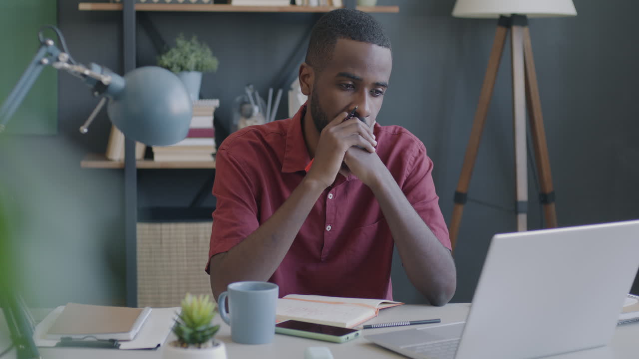 Man Working from Home