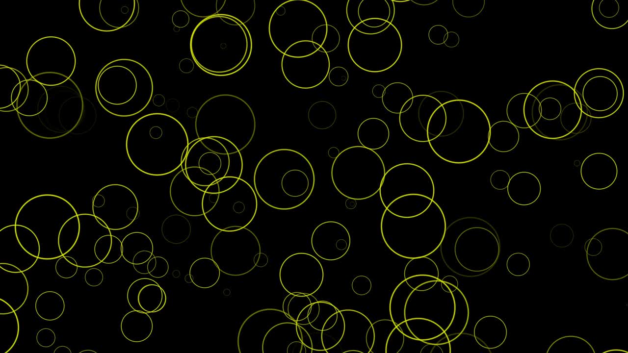 Black background with moving circles