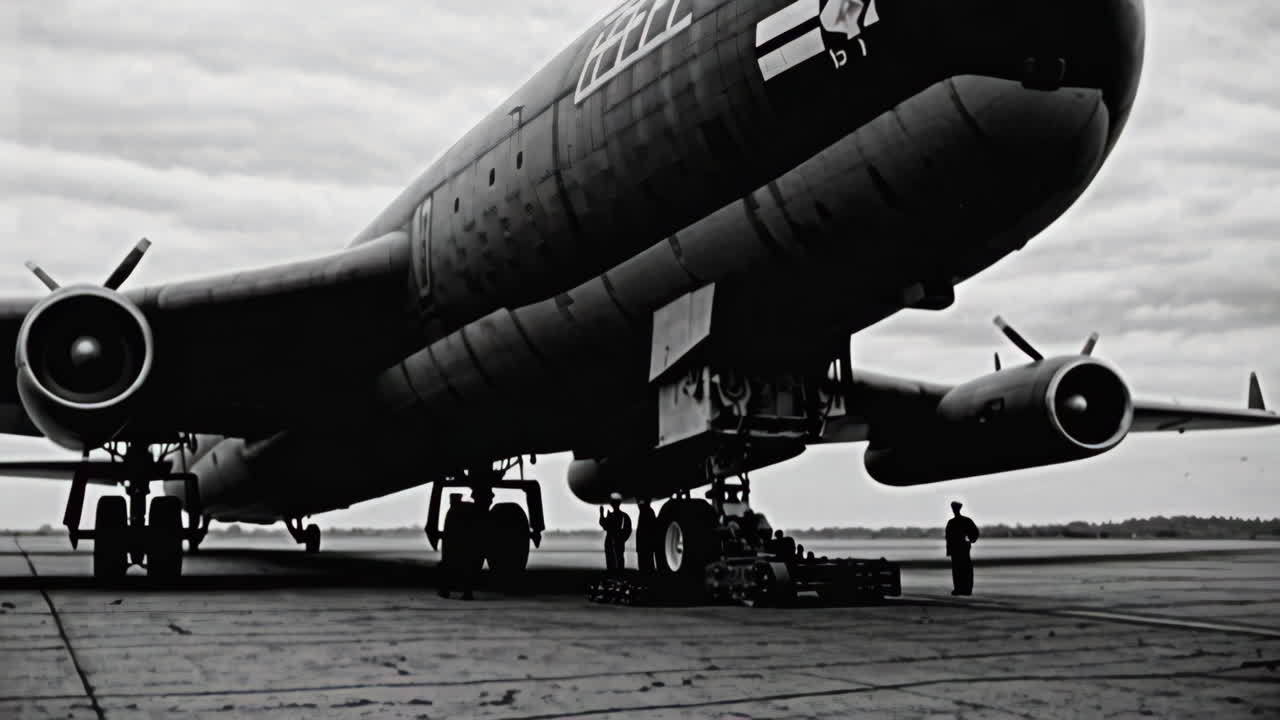 B-36 Bomber Maintenance and Loading