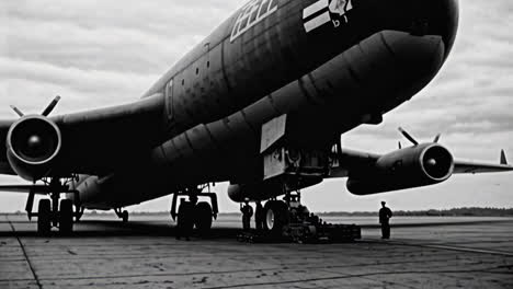 b-36 bomber maintenance and loading