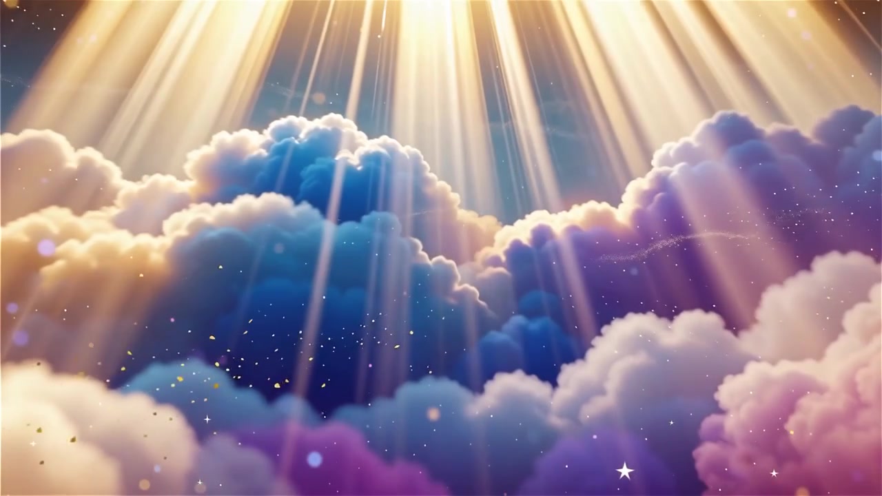 Christian Heavenly Light Worship Background