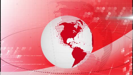 animación del globo sobre la red de conexión