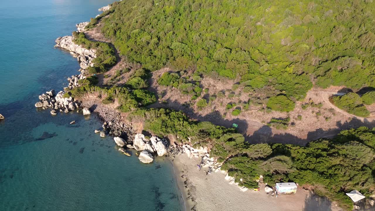 sand, drone, coastline, holiday, nature, landscape, coast, beautiful, beach, water, sea, summer, travel, paradise, ocean, rock