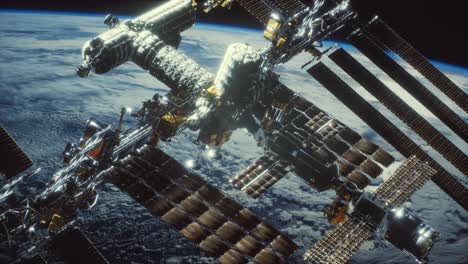 la estación espacial internacional. elementos de esta imagen proporcionados por la nasa