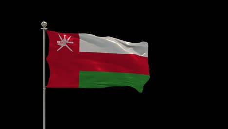 oman various of flags waving national flag on pole, table flag