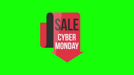 Cyber-Monday-sale-sign-banner-for-promo-video.-Sale-badge.-Special-offer-discount-tags-with-Alpha-Channel-transparent-background.