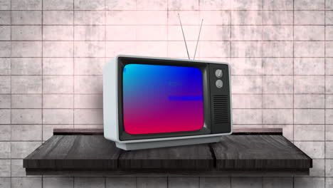 fernseher mit pixel-rauschen
