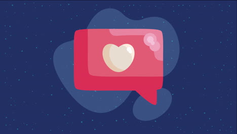 heart love social media animation