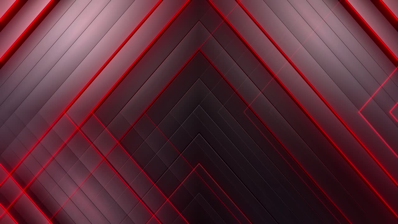 Abstract Geometric Background with Red Lines