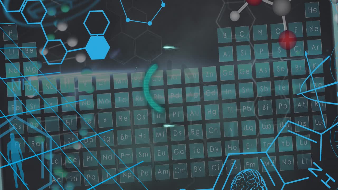 animación de iconos médicos en el botón de apagado