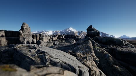 rocas y piedras en las montañas de los alpes