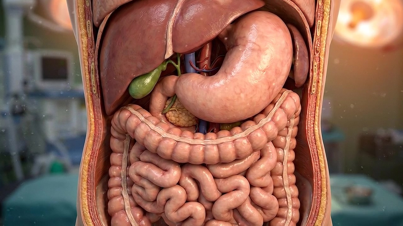 3D Medical Animation of Human Digestive System Organs